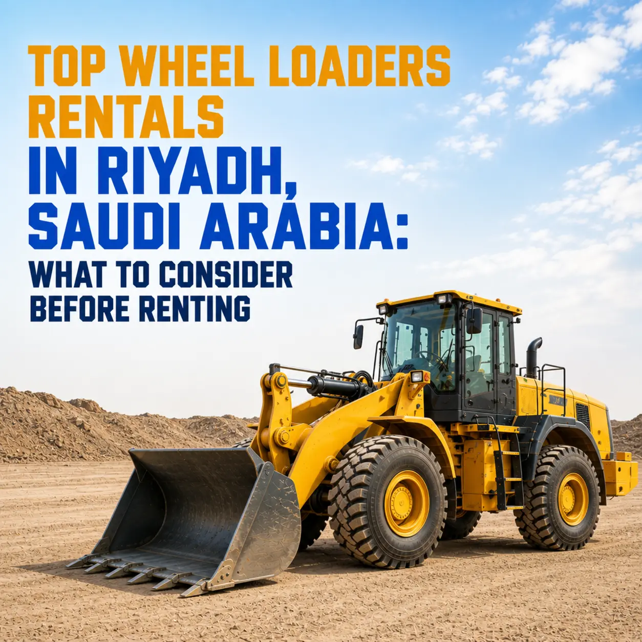 Top Wheel Loaders Rentals in Riyadh, Saudi Arabia: What to Consider Before Renting