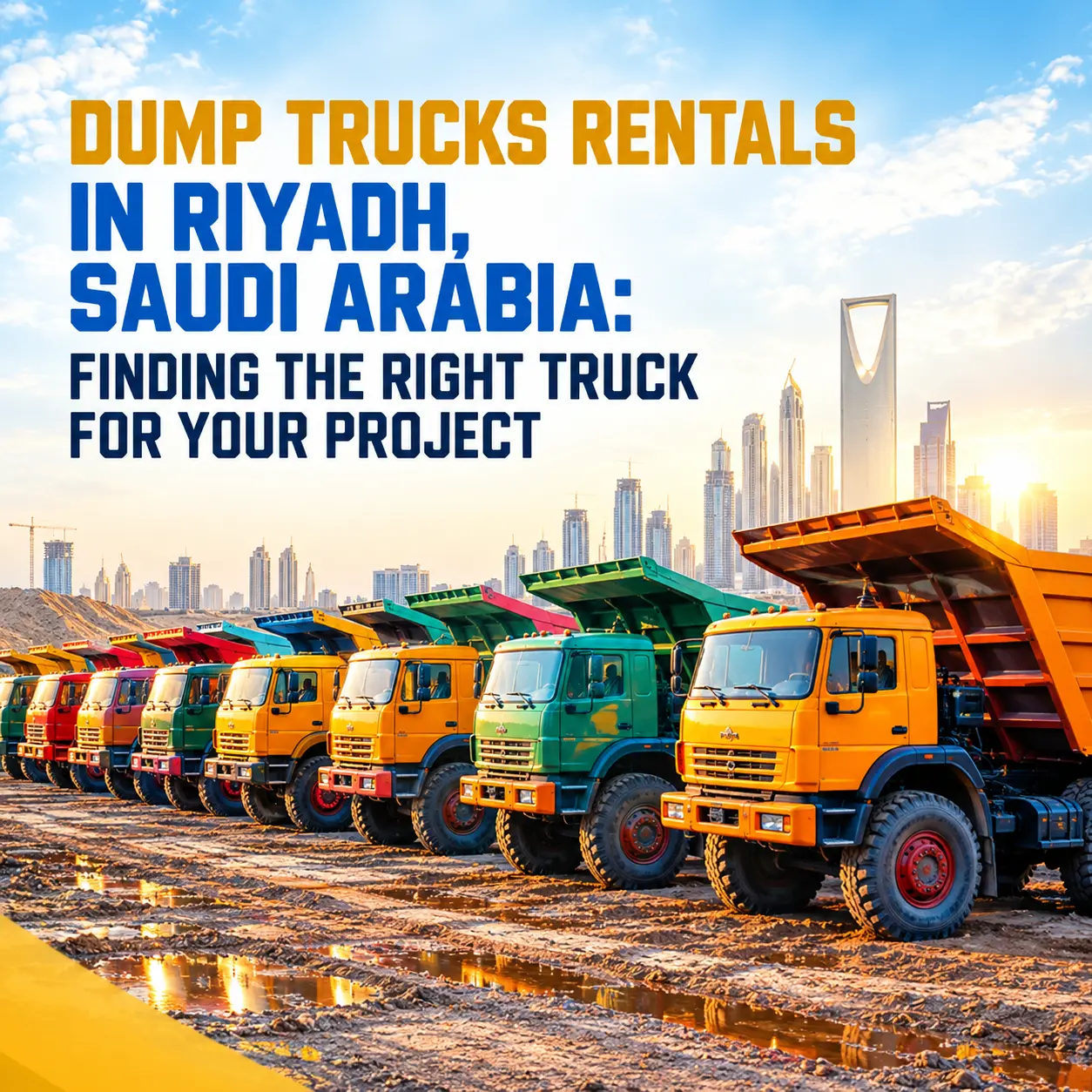 Dump Trucks Rentals in Riyadh, Saudi Arabia: Finding the Right Truck 
for Your Project